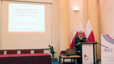 Otwarcie konferencji przez Dyrektor ORE Jadwigę Mariolę Szczypiń