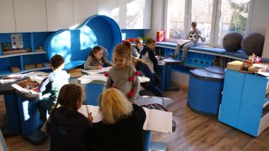 Uczniowie wybrali pracę w grupie, parach lub indywidualnie