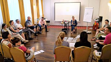 Uczestnicy podczas spotkania