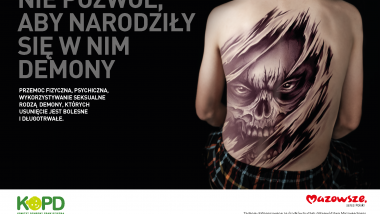 plakat kampanii NIE POZWÓL, ABY NARODZIŁY SIĘ W NIM DEMONY