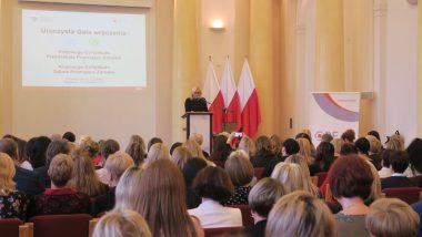 powitanie uczestników przez p.o. dyrektora ORE Marzennę Habib