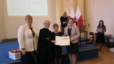 wręczenie Krajowego Certyfikatu laureatom