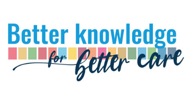 baner z napisem: Better knowledge for better care. tłumaczenie: Większa wiedza, lepsza opieka