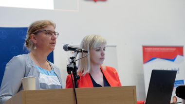 Wystąpienie Magdaleny Kozioł, doradca metodycznego WDŻ oraz Anny Radziwiłko, nauczyciela konsultanta w Lubelskim Samorządowym Centrum Doskonalenia Nauczycieli