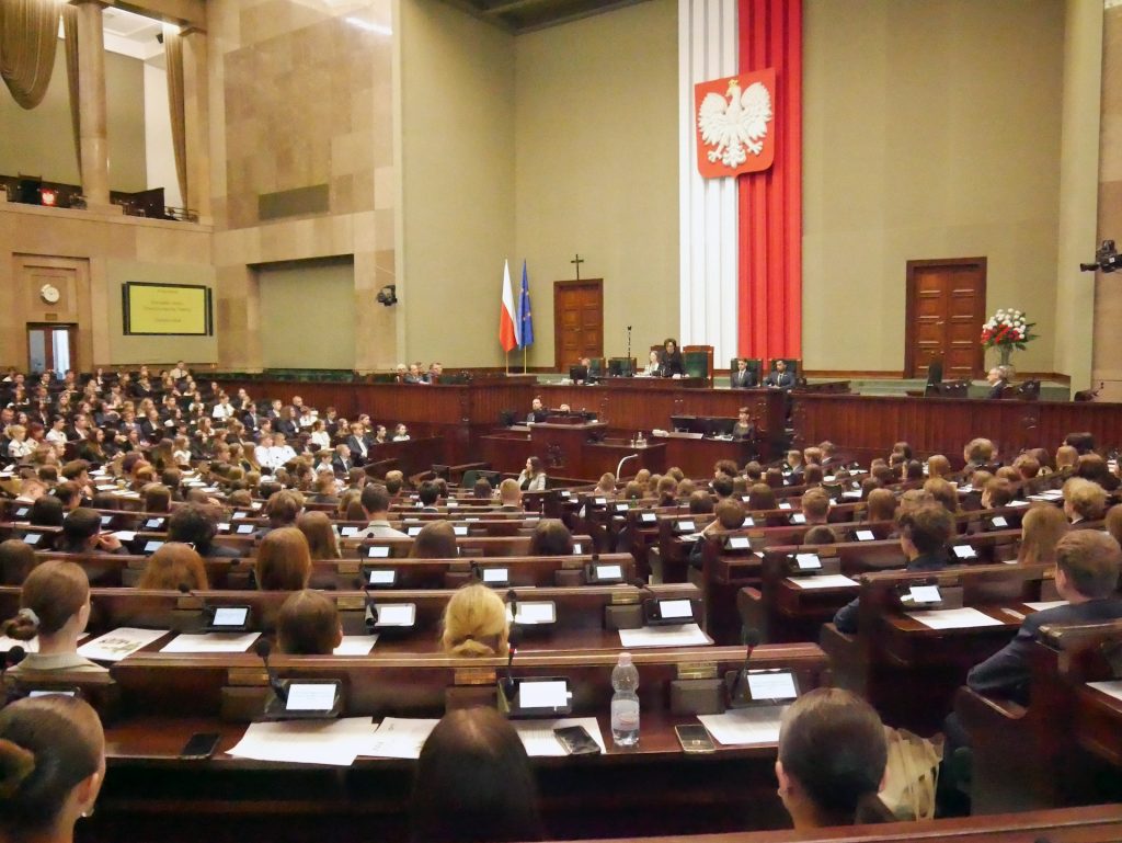 Sala posiedzeń Sejmu – Obrady XXIX Sesji Sejmu Dzieci i Młodzieży
