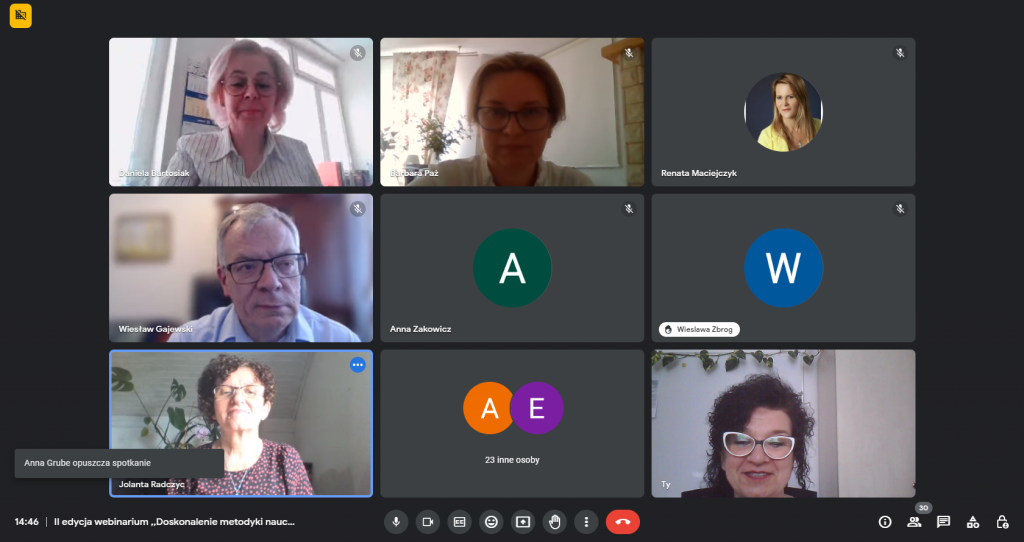 Od lewej góra: Daniela Bartosiak, nauczyciel konsultant MSCDN, trener wojewódzki programu Wektory życia, wieloletni dyrektor szkoły; Barbara Paź, pedagog, autorka programów profilaktycznych; Wiesław Gajewski, Prezes Instytutu Arystotelesa i Fundacji Czyste Serca, pedagog seksualności, wykładowca Europejskiej Szkoły Liderów Polonijnych; Jolanta Radczyc - pedagog rodzinny, nauczyciel konsultant ds. wychowania i profilaktyki, , trener wojewódzki programu Wektory życia; Anna Powązka, nauczyciel konsultant ORE Wydział Wychowania i Profilaktyki, doradca życia rodzinnego