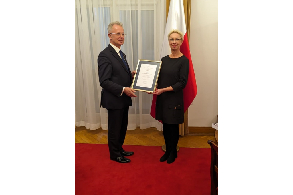 Dyrektor Generalny Sławomir Adamiec, Agnieszka Karczewska-Gzik Kierownik WRKSO, Źródło zdjęć fotograf ministerialny- Konrad Trześniak wydział prasowy MEIN