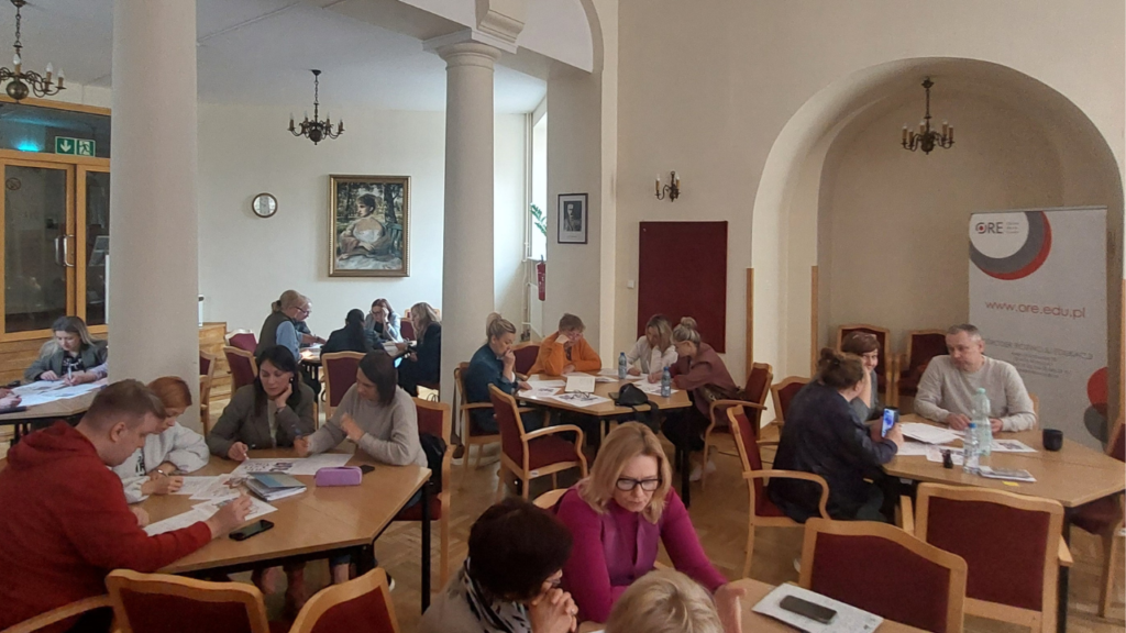 Uczestnicy w czasie pracy warsztatowej