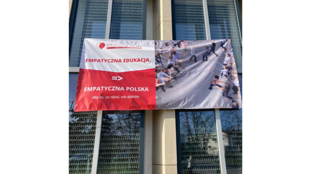Baner reklamujący konferencję „Empatyczna Edukacja ⇒ Empatyczna Polska”