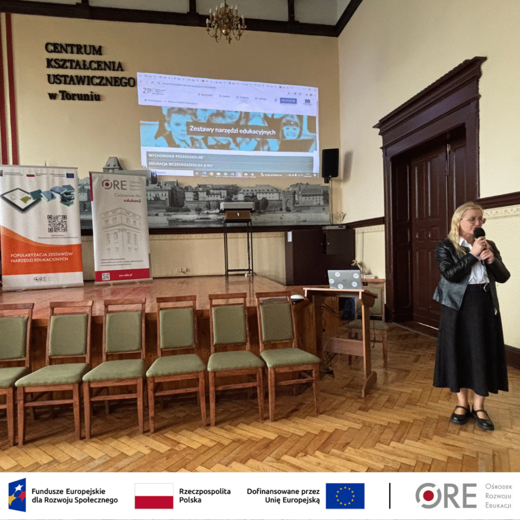 Agnieszka Przybyszewska prowadząca konferencję