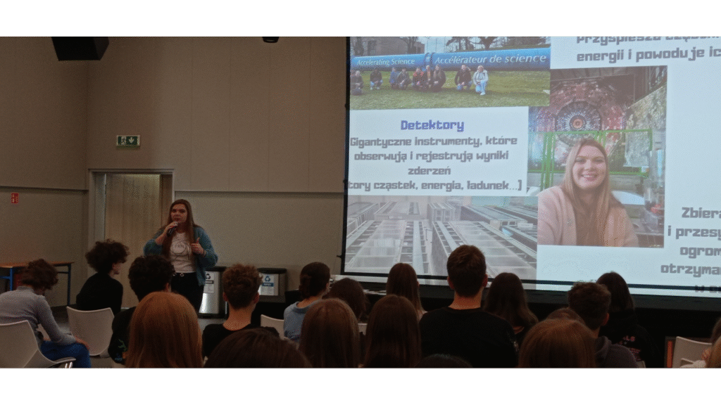 Wykład o CERN dla uczniów klas 7 i 8 Zespołu Szkolno-Przedszkolnego nr 15 w Poznaniu