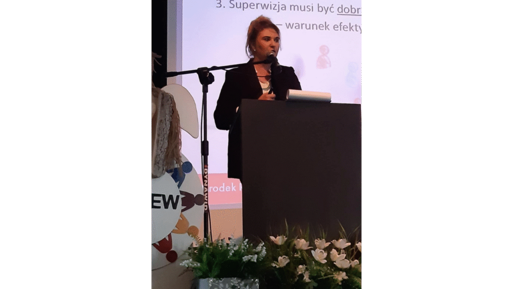 Wystąpienie kierownik WRS ORE Marty Paluch na temat wyzwań stojących przed młodzieżowymi ośrodkami wychowawczymi