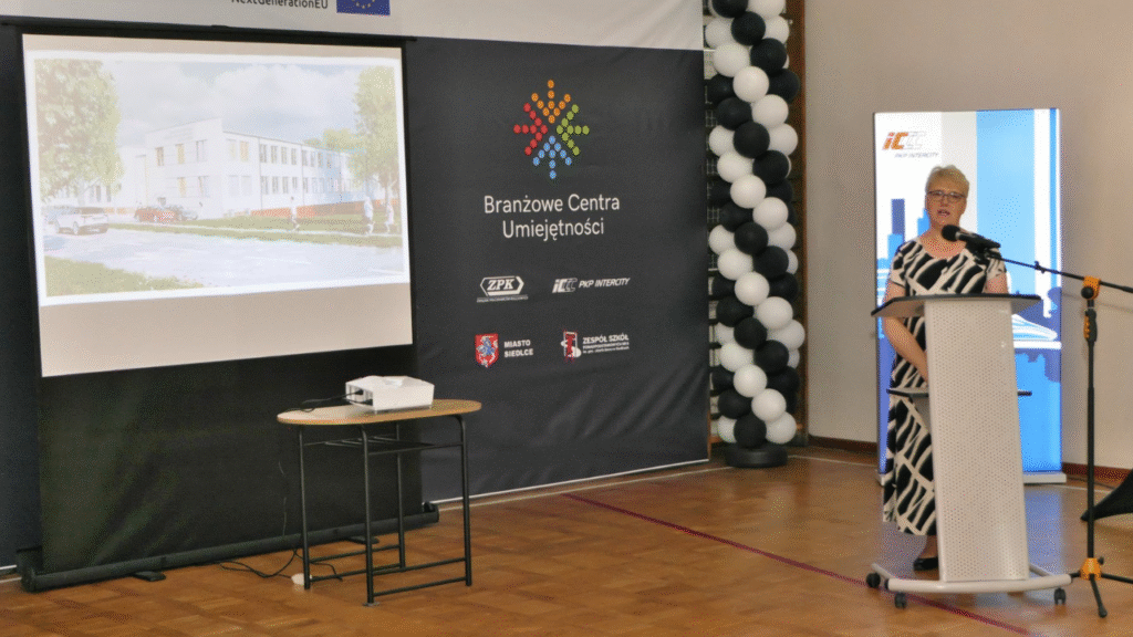 Wystąpienie dyrektor ZSP nr 6 w Siedlcach Moniki Kowalczyk