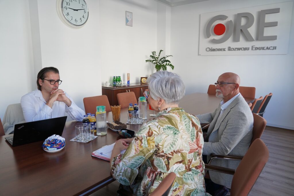 Uczestnicy spotkania, od lewej: Bruno Boyer, Anna Susek, Andrzej Suchenek