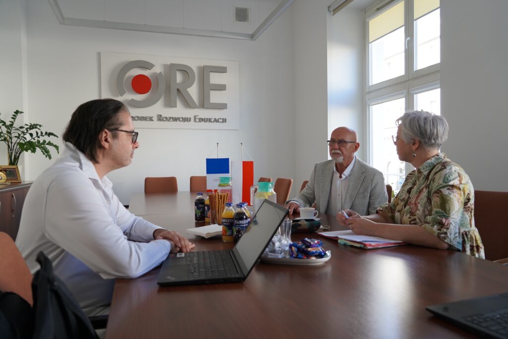 Uczestnicy spotkania, od lewej: Bruno Boyer, Andrzej Suchenek, Anna Susek