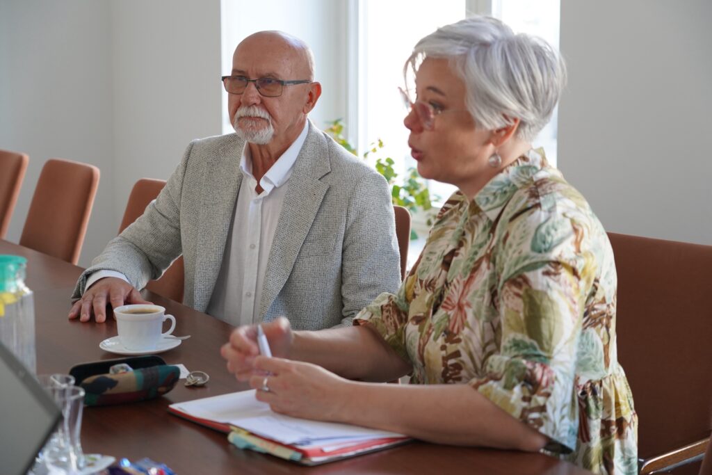 Uczestnicy spotkania, od lewej: Andrzej Suchenek, Anna Susek