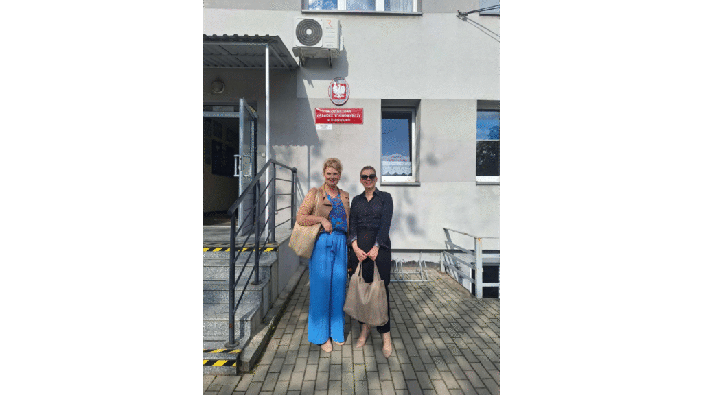 Przedstawicielki Wydziału Resocjalizacji i Socjoterapii ORE, od lewej: kierownik Marta Paluch i główny specjalista Izabella Kaczyńska