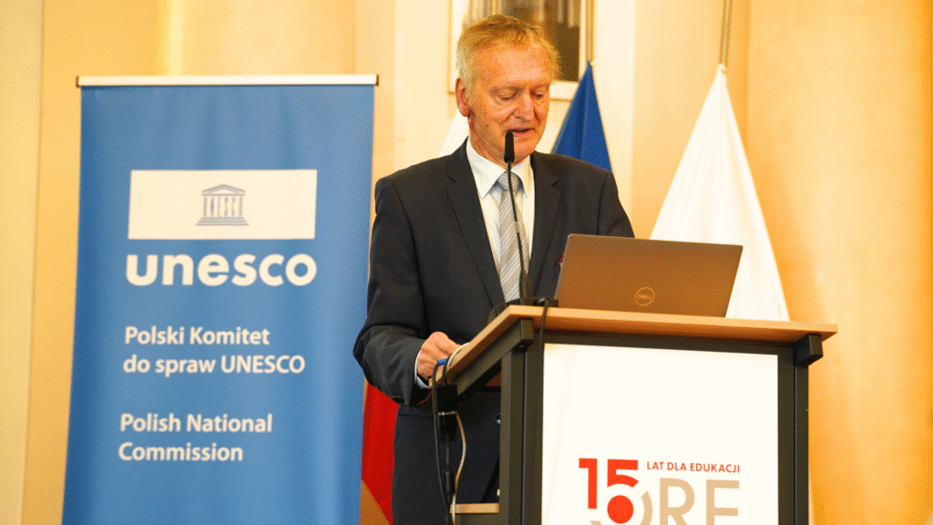 Przewodniczący Polskiego Komitetu ds. UNESCO prof. dr hab. Michał Kleiber