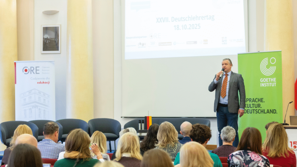 Otwarcie konferencji przez wicedyrektora ORE dr. Krzysztofa Maryla