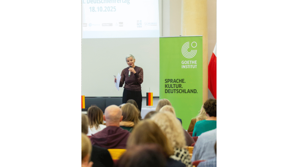 Powitanie uczestników przez zastępczynię dyrektorki Goethe-Institut Anję Geissel