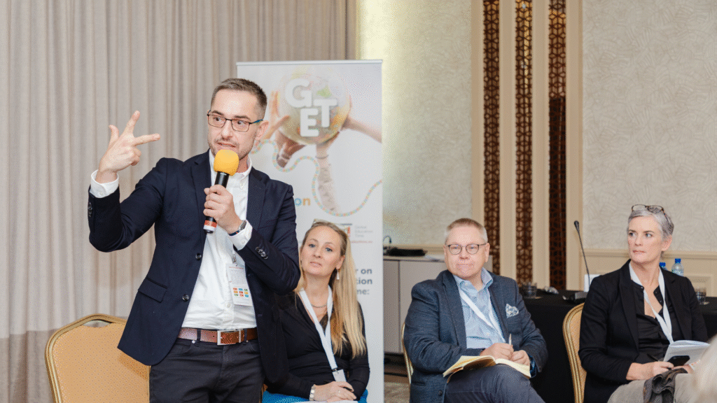 Arthur Janik (ORE) przedstawia stanowisko Polski wobec wyników badań projektu GET