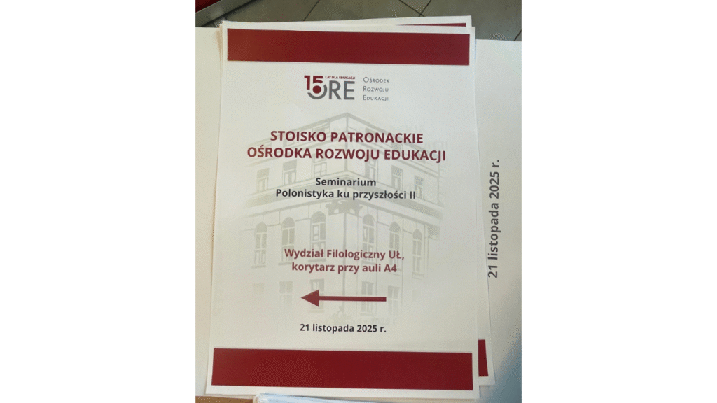 Organizatorzy konferencji zadbali o to, by łatwo było trafić do stoiska ORE