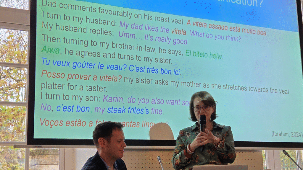 Od lewej: George Wilson (British Council, Francja), dr Nayr Ibrahim (Associate Professor, Nord University, Norwegia)