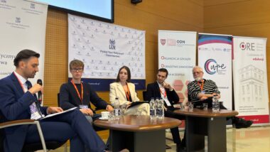 Paneliści konferencji „Szkoła XXI wieku”