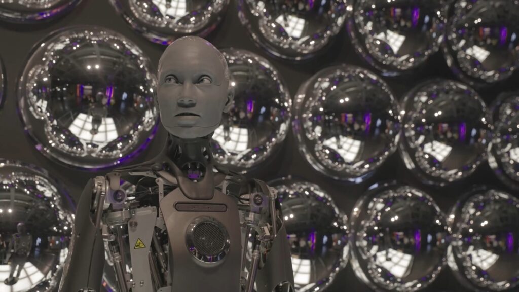 Robot Ameca w Centrum Nauki Kopernik