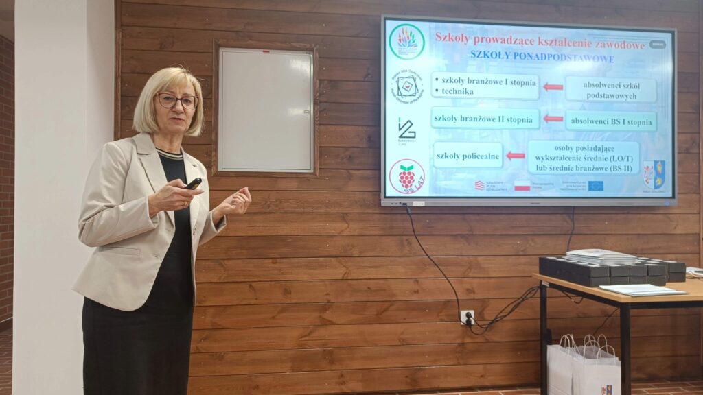 Wystąpienie Marleny Perzyńskiej – naczelnik Wydziału Edukacji, Zdrowia, Kultury Sportu i Współpracy z Organizacjami Pozarządowymi i Starostwa Powiatowego w Działdowie