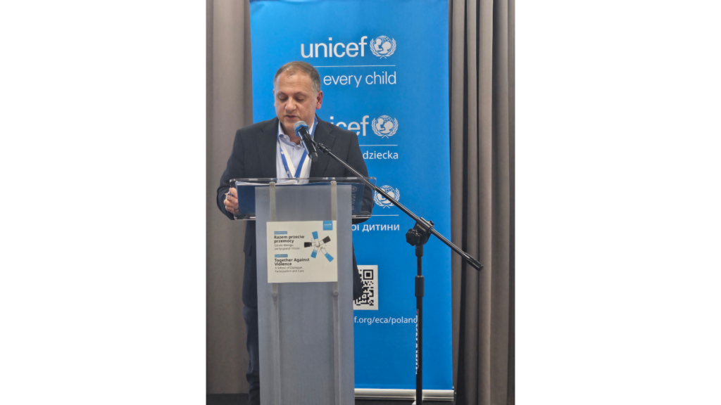 Dyrektor Departamentu Edukacji w Biurze UNICEF ds. Reagowania na Potrzeby Uchodźców w Polsce Francesco Calcagno