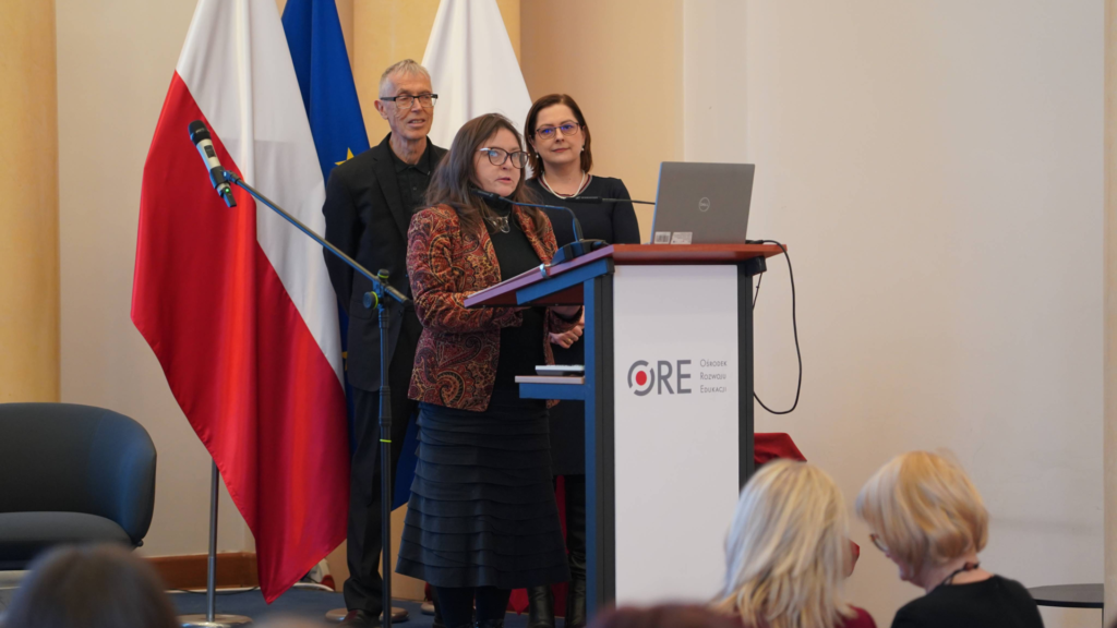 Rozpoczęcie szkolenia przez kierowniczkę Wydziału Polityki Oświatowej i Współpracy Emilię Kowalczyk-Rumak