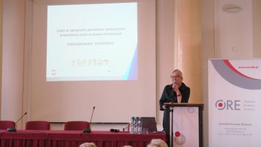 Zamknięcie konferencji przez wicedyrektor ORE Marzennę Habib