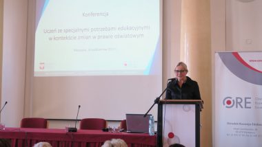 Otwarcie konferencji przez wicedyrektor ORE Marzennę Habib