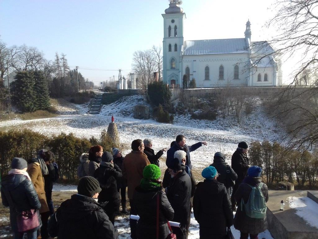 Podczas wizyty w byłym obozie Zagłady w Chełmie