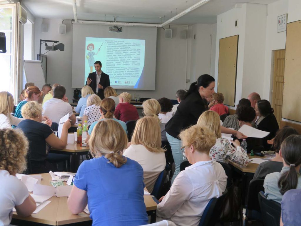 dr Marcin Kolemba i dr Joanna Borowik reprezentujący Wydział Pedagogiki i Psychologii Uniwersytetu w Białymstoku