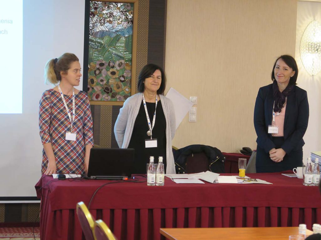 Powitanie uczestników. Menedżer projektu Anna Krajewska, ekspert – Urszula Blicharz i specjalista ds. rozliczeń – Dominika Niedziałkowska