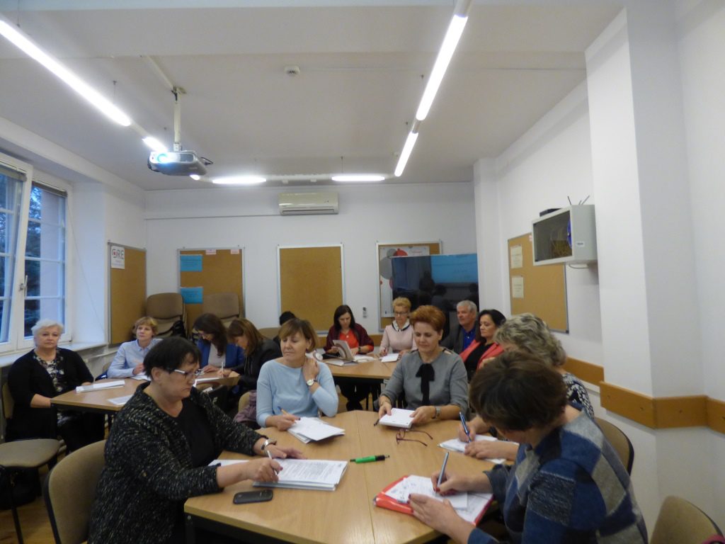 Uczestnicy szkolenia podczas warsztatów