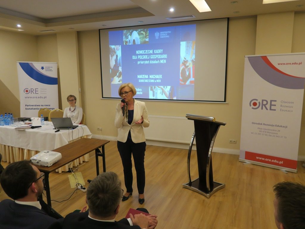 wystąpienie Marzeny Machałek – Sekretarz Stanu MEN