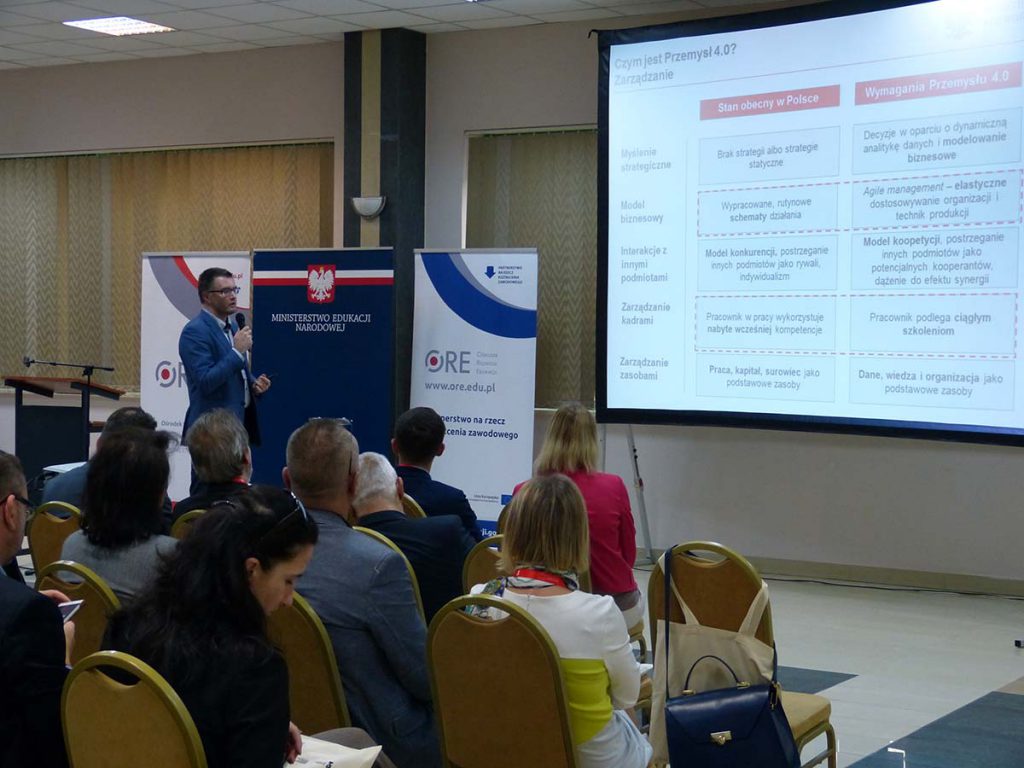 prelekcja Jana Staniłko – z-cy dyrektora Departamentu Innowacji w Ministerstwie Rozwoju