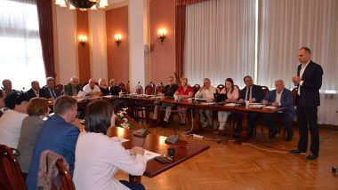 Spotkanie Powiatowej Grupy Wymiany Doświadczeń. Wystąpienie moderatora grupy – Pana Jarosława Komży